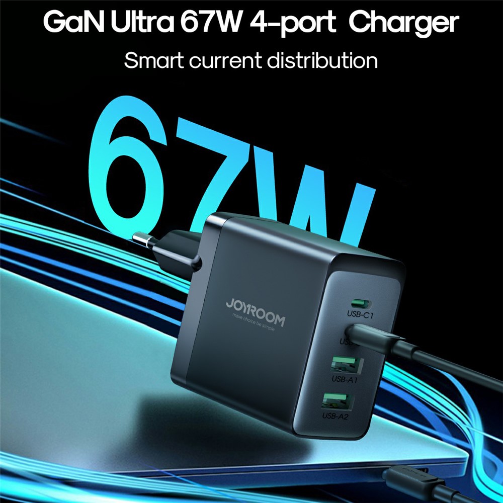 Chargeur Rapide Multiport USB/Type-C 18W - Bloc Secteur Compact Pour Smartphone, Tablette, Ordinateur - Maison, Bureau, Voyage