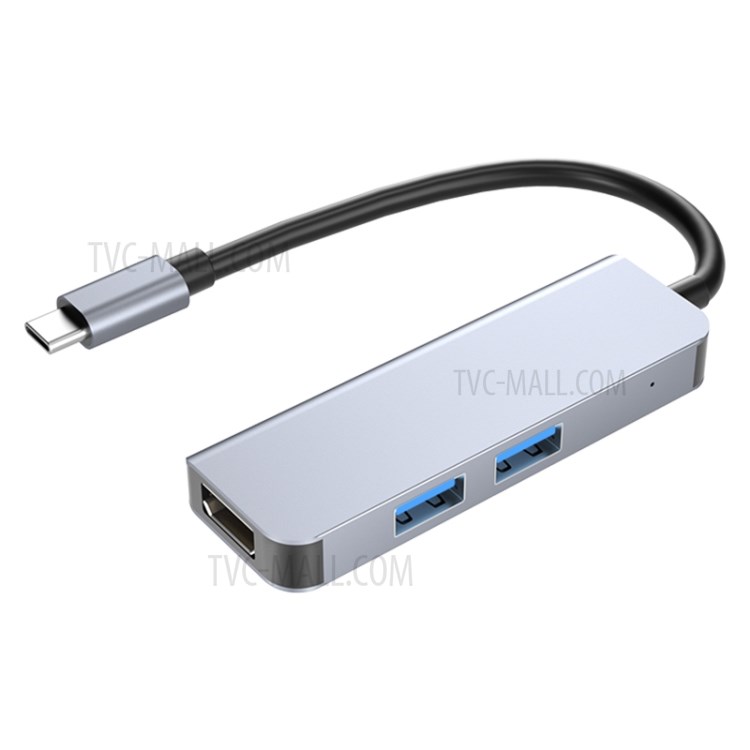 2011N 3-in-1 Multifunction Type-C to HDMI Hub Adapter with 2x USB 3.0 Port-1