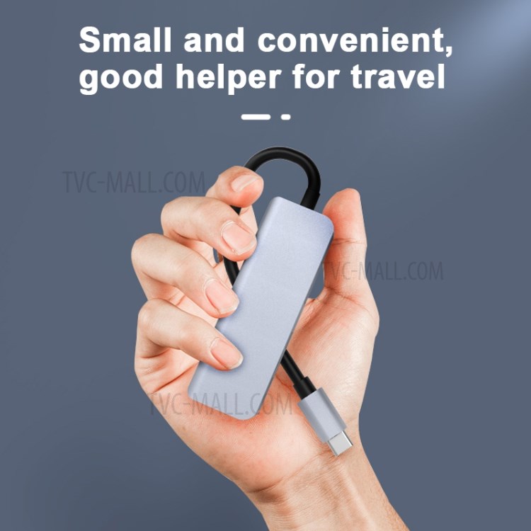2011N 3-in-1 Multifunction Type-C to HDMI Hub Adapter with 2x USB 3.0 Port-2