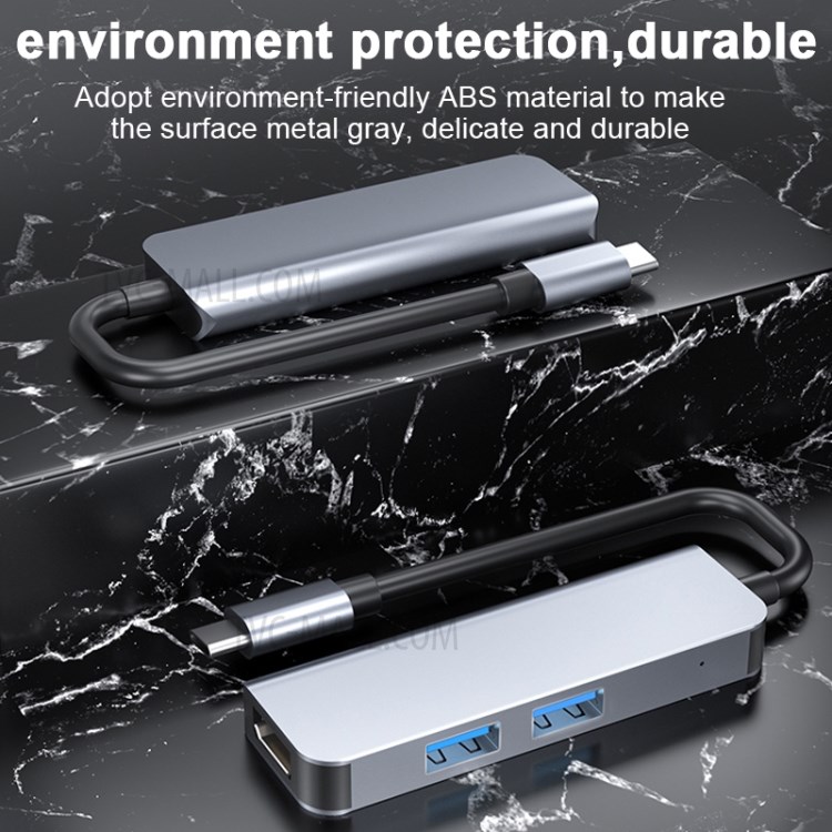 2011N 3-in-1 Multifunction Type-C to HDMI Hub Adapter with 2x USB 3.0 Port-5