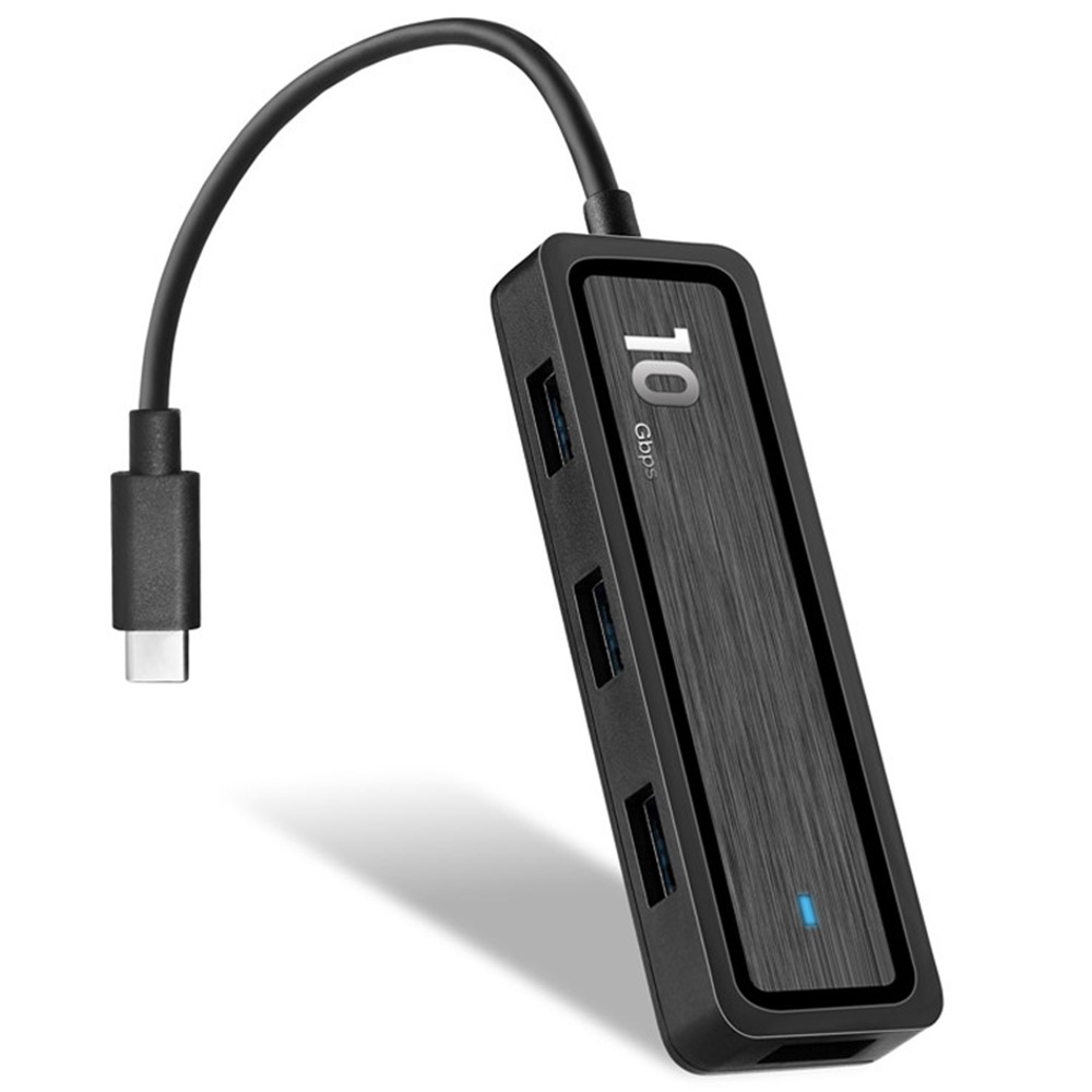 HU-002 Type C Hub Adapter 10Gbps High Speed Transmission Converter to 4xUSB 3.2 Ports and 2 Card Reader Slots Suitable for Computers Laptops-1