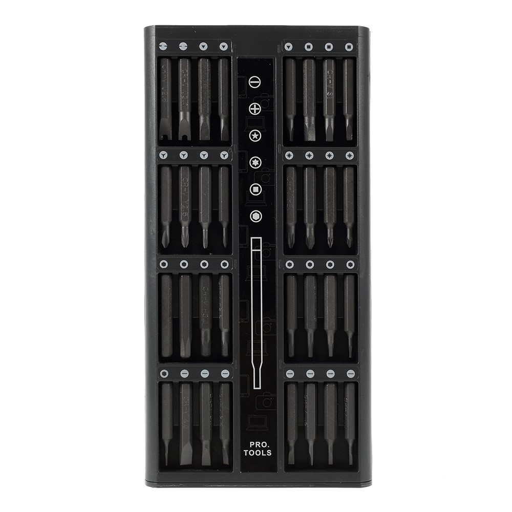 63-in-1 Magnetic Precision Screwdriver Repair Tool Kit Bits Set - Black-7