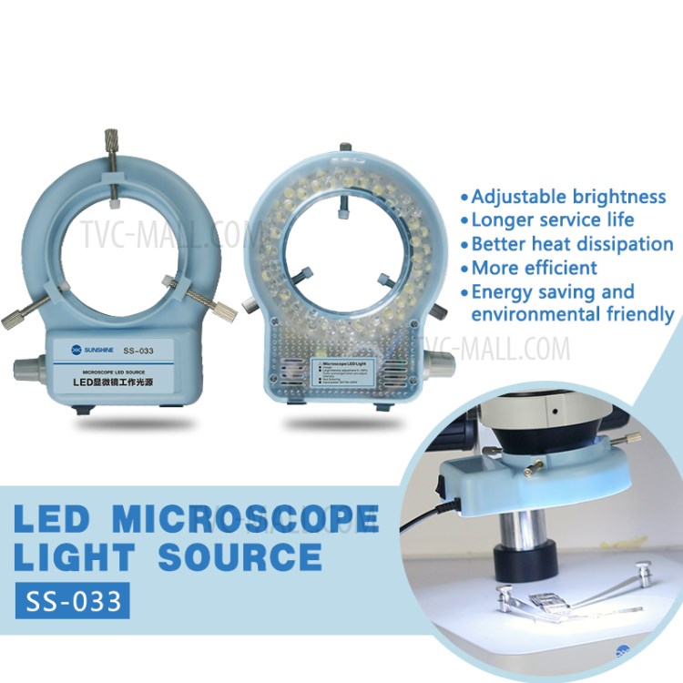 SUNSHINE SS-033 56 LED Lamp Dedicated to Stereo Microscope Lighting (110V-240V) - EU Plug-5