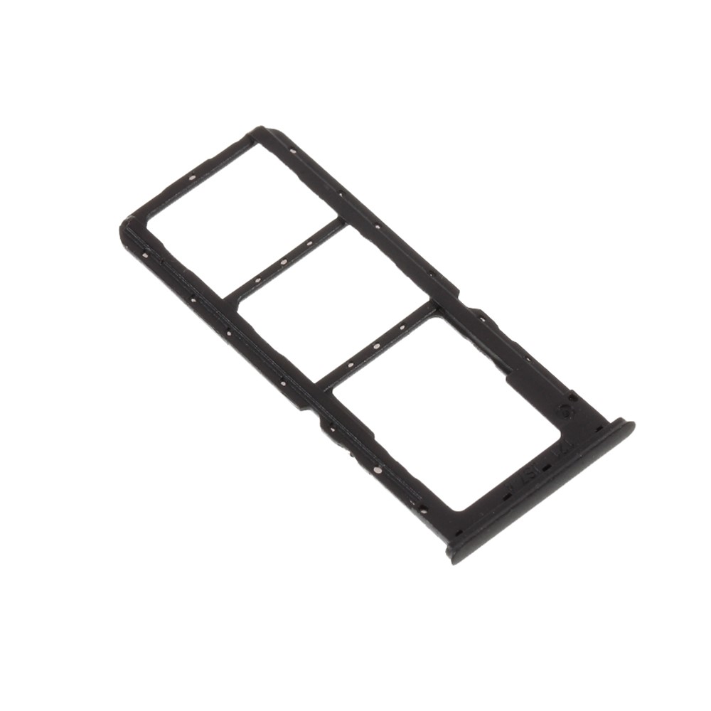 OEM Dual SIM Card + Micro SD Card Tray Holders Part for Oppo A7 - Black-3