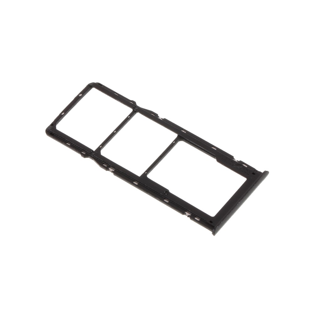 OEM Dual SIM Card + Micro SD Card Tray Holders Part for Oppo Realme 5 Pro - Black-3