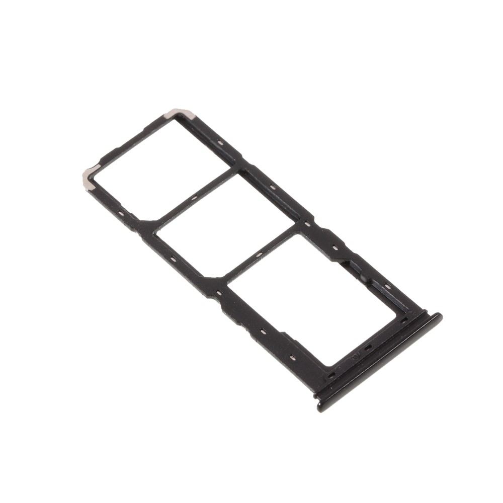 OEM Dual SIM Card + Micro SD Card Tray Holders Part for vivo Y93 - Black-4