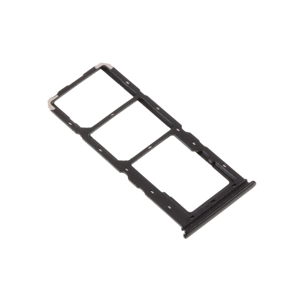 OEM Dual SIM Card + Micro SD Card Tray Holders Part for vivo Y93 - Black-4