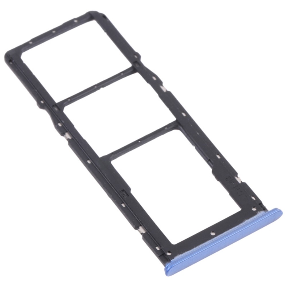 For Realme 7 5G RMX2111 Dual SIM Cards + Single TF Card Tray Holder Replacement (without Logo) - Blue-2