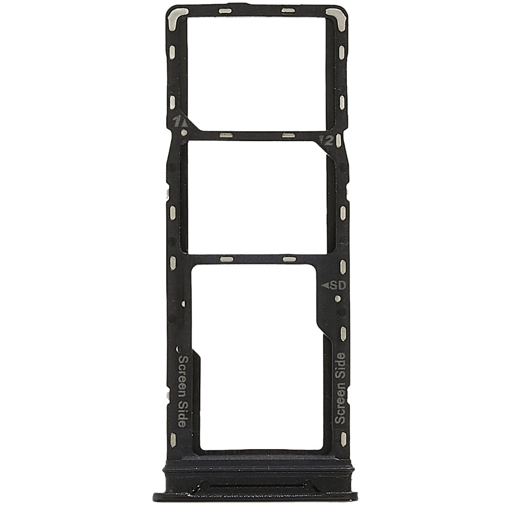 For Infinix Zero 8 X687 / Zero 8i X687B Dual SIM Cards + Single SD Card Tray Holder Replacement (without Logo) - Black-1