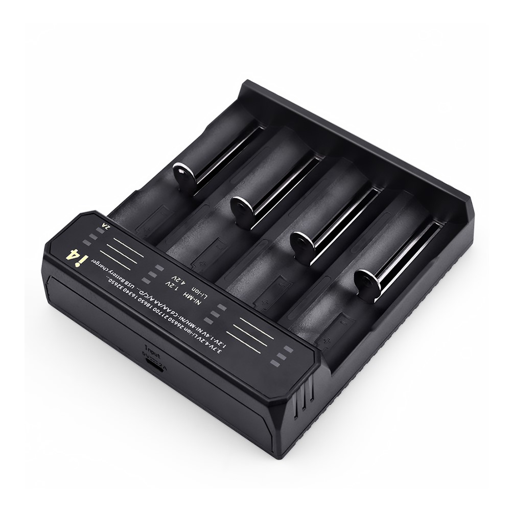 ESSAGER ECDQ-I401 4 Slots USB Battery Smart Charger for 18350/18500/18490 AA AAA Li-ion/ Ni-MH / Ni-CD Battery-8