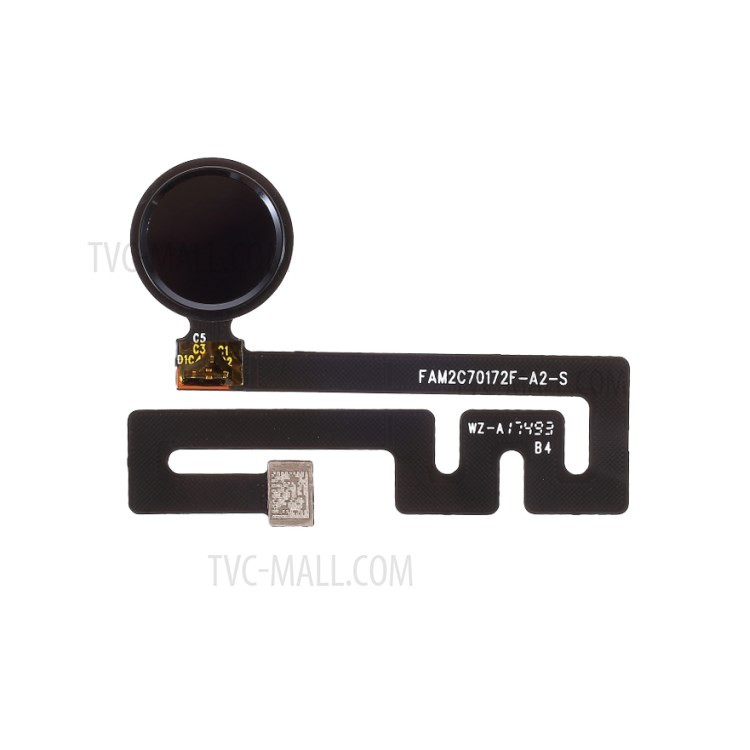 OEM Fingerprint Home Button Flex Cable Repair Part for BQ X Pro - Black-1