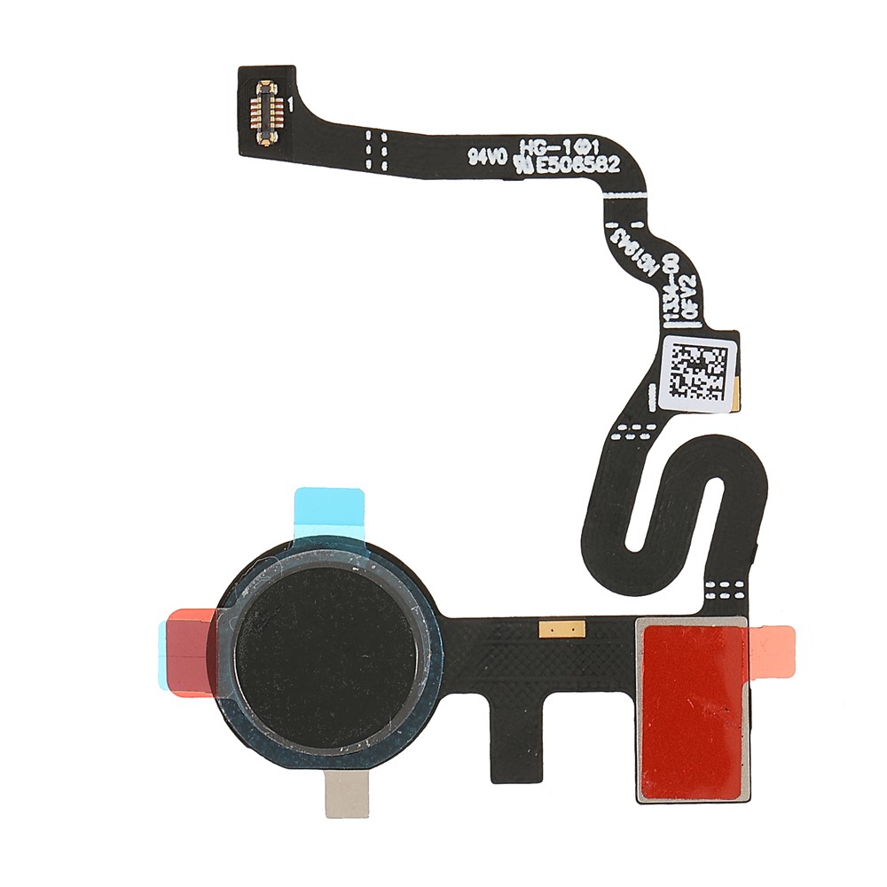 OEM Home Key Fingerprint Button Flexible Cable Replacement Part (without Logo) for Google Pixel 4a G025J GA02099 - Black-1