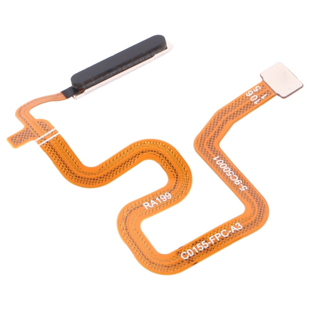 OEM Home Key Fingerprint Button Flex Cable Part Replacement (without Logo) for Realme 6 - Black-1