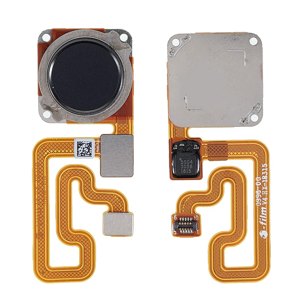 For Xiaomi Redmi 6 (Dual Camera: 12MP+5MP)/6A (Single 12MP Rear Camera) OEM Home Key Fingerprint Button Flex Cable Part Replacement (without Logo) - Black-1