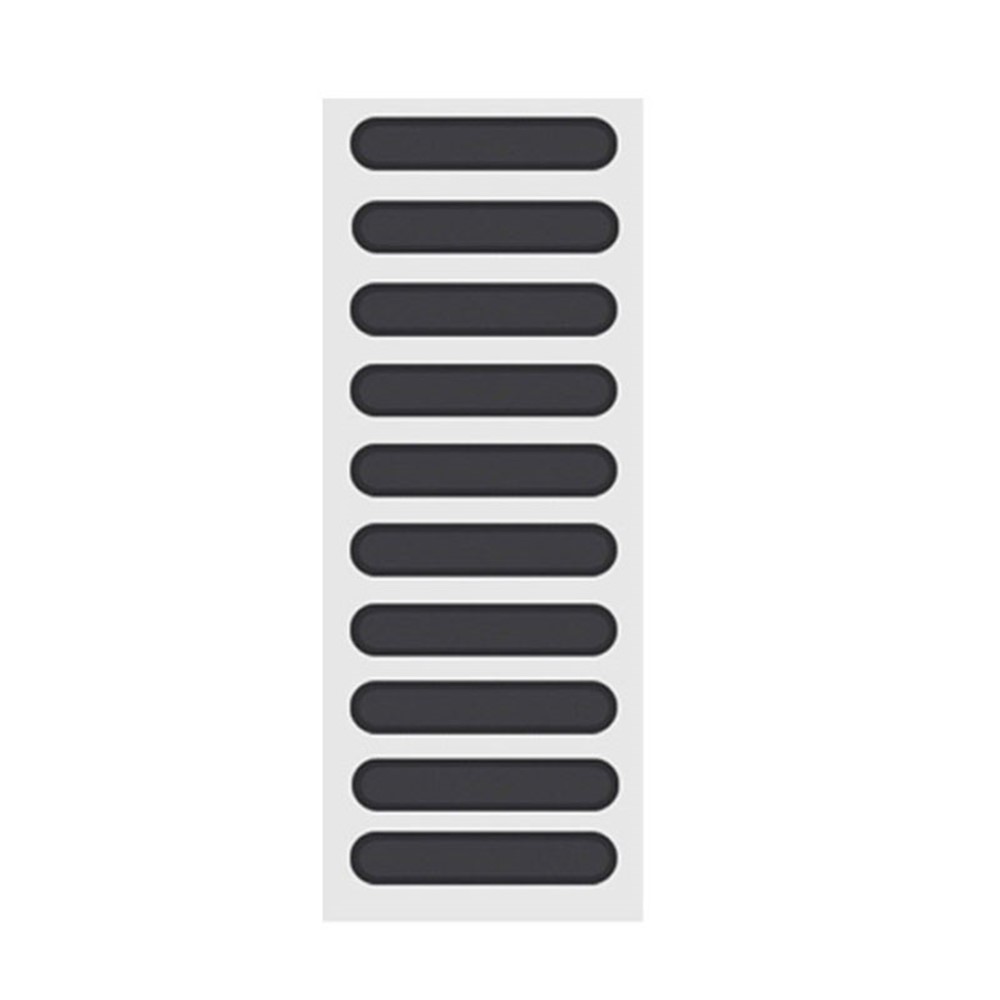 10PCS Long Anti-dust Adhesive Sticker Speaker Mesh Net with Tweezer Alcohol Pack for Cell Phones - Black-8
