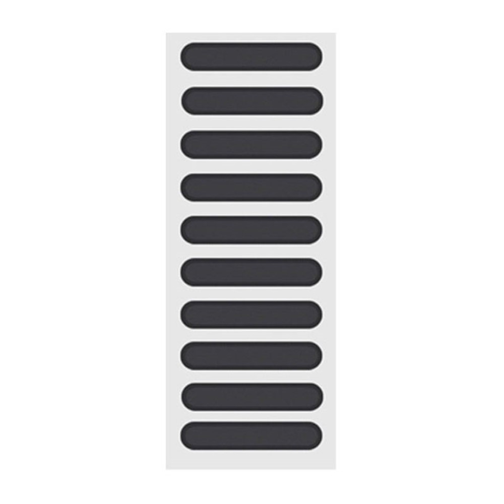 10Pcs / Set 22 x 5cm Cell Phone Speaker Mesh Protector Dustproof Net Stickers Anti Dust Adhesive Cover Universal Phone Trumpet Net Accessories - Black-1