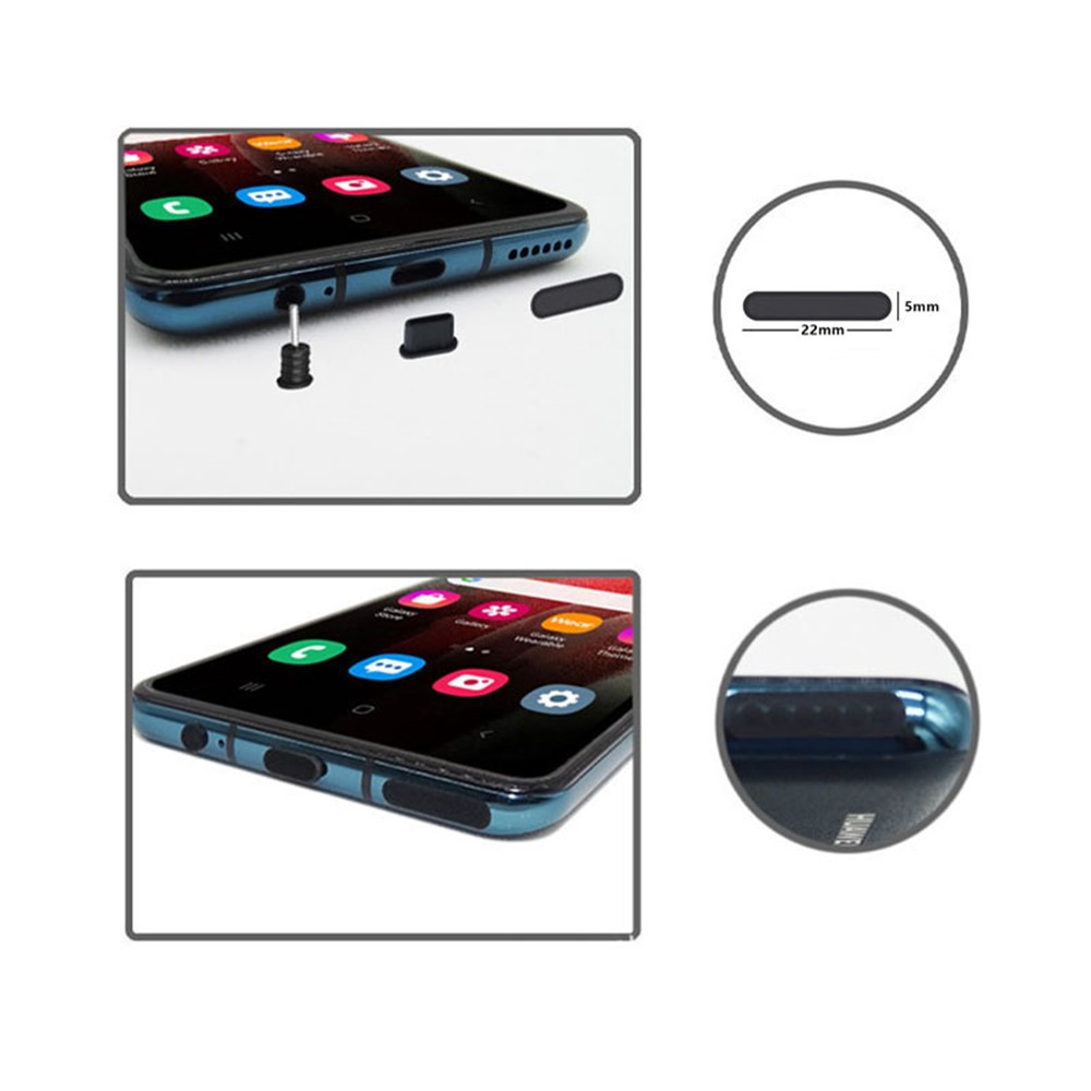 10Pcs / Set 22 x 5cm Cell Phone Speaker Mesh Protector Dustproof Net Stickers Anti Dust Adhesive Cover Universal Phone Trumpet Net Accessories - Black-4