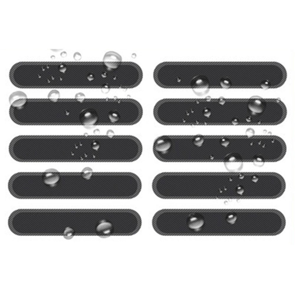 10Pcs / Set 22 x 5cm Cell Phone Speaker Mesh Protector Dustproof Net Stickers Anti Dust Adhesive Cover Universal Phone Trumpet Net Accessories - Black-6
