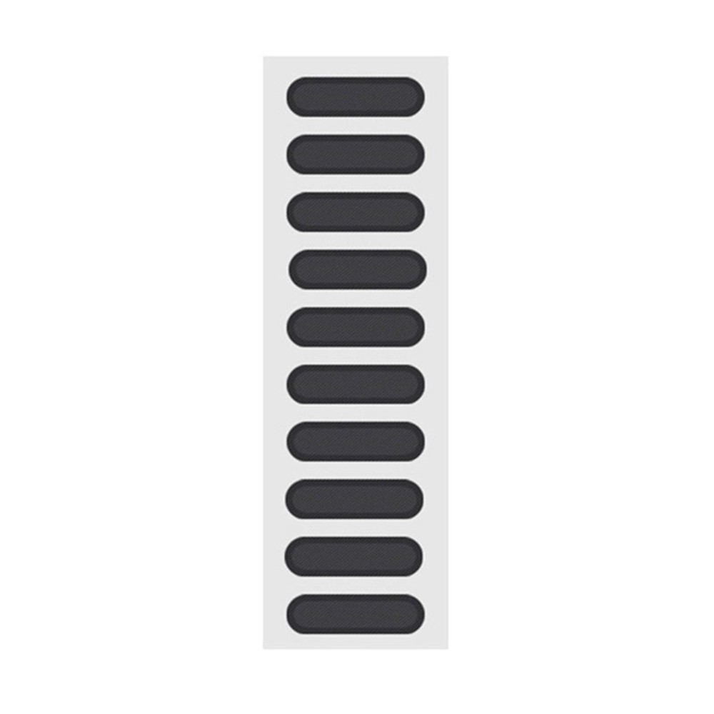 10Pcs / Set 15 x 4.5cm Mobile Phone Dustproof Net Stickers Speaker Mesh Protector Anti Dust Adhesive Dust Sticker Universal Phone Trumpet Net Accessories - Black-1
