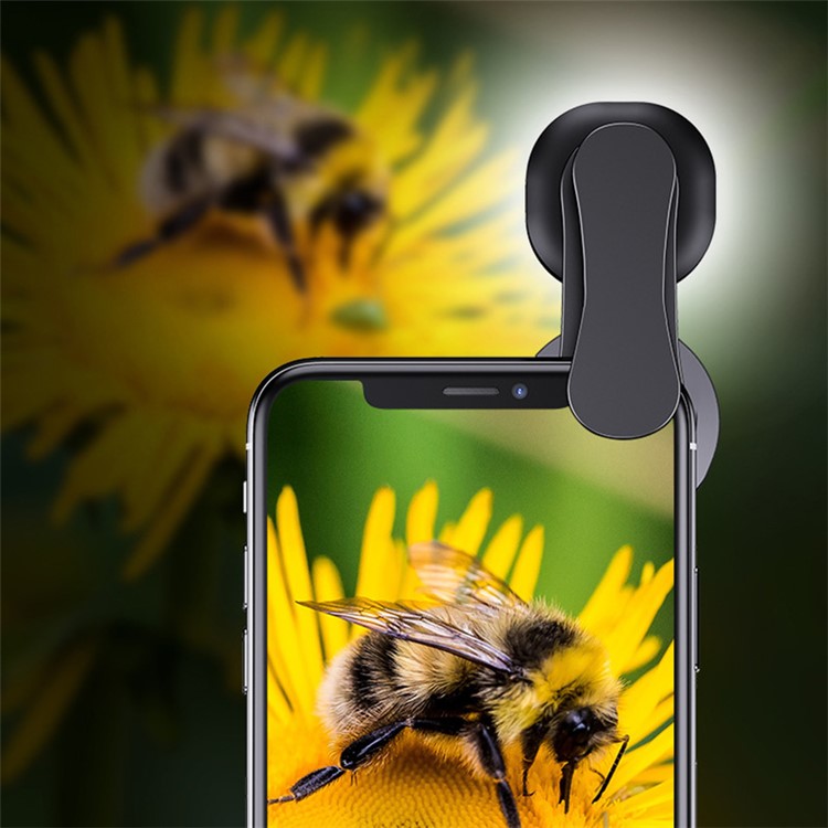 XIAOTIAN Mobile Phone Lens Professional Shooting Lens External HD Camera Fill Light + Ultra-Clear Lens Set with Ultra-Wide Angle + Macro + Fisheye-7