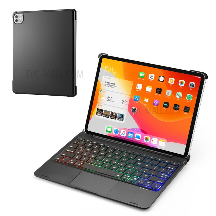 Aluminium Alloy Flip Bluetooth Backlight Keyboard with Tablet Stand Cover for iPad Pro 11-inch (2020)-1