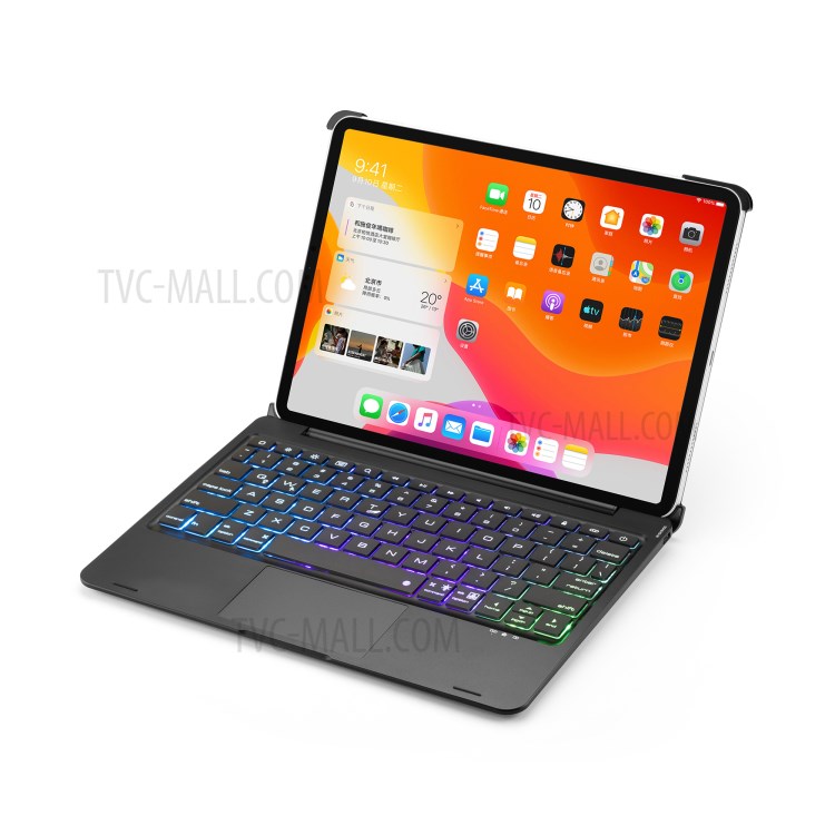 Aluminium Alloy Flip Bluetooth Backlight Keyboard with Tablet Stand Cover for iPad Pro 11-inch (2020)-14