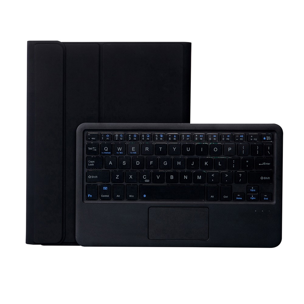 T102B-A Bluetooth Keyboard with Case for iPad 10.2 (2019)/iPad Air 10.5 inch (2019) - Black-1