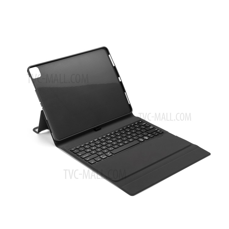 Bluetooth Backlight Keyboard Leather Stand Case for iPad Pro 12.9-inch (2020) (2018) - Black-14