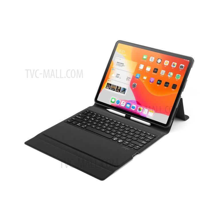 Bluetooth Backlight Keyboard Leather Stand Case for iPad Pro 12.9-inch (2020) (2018) - Black-5