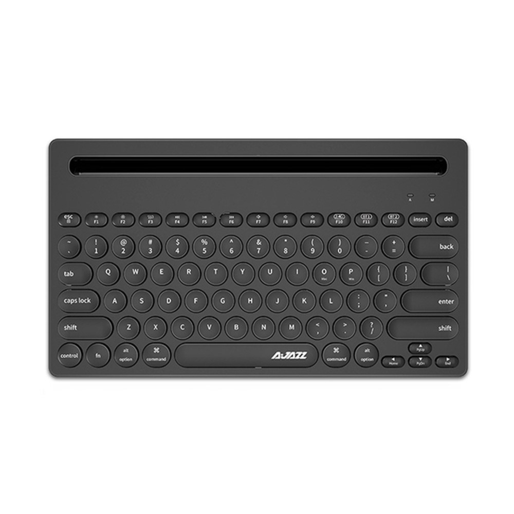AJAZZ 320i 79 Keys Keyboard Wireless Bluetooth+2.4G Dual Mode Gaming Keyboard for MAC Laptop Notebook - Black-1