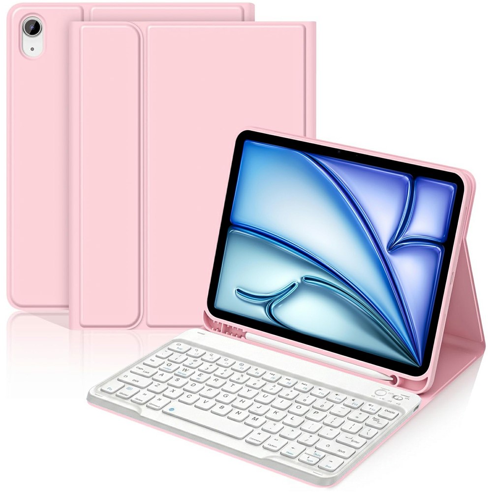 For iPad Air 11 (2026) / (2025) / (2024) / iPad Air (2022) / (2020) Magnetic Detachable Bluetooth-compatible Keyboard Case - Pink
