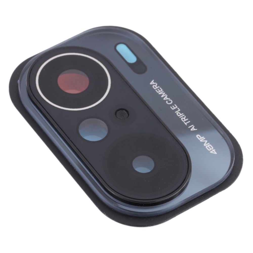 Back Camera Lens Holder Cover with Glass Part (without Logo) for Xiaomi Mi 11X M2012K11AI - Black-1