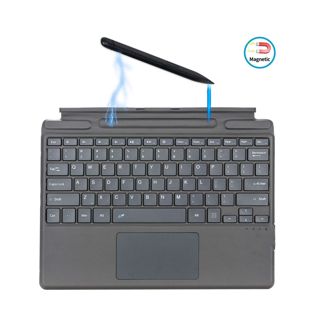 2089A for Microsoft Surface Pro 8 / X Laptop Magnetic Adsorption Bluetooth Wireless Keyboard with Touchpad-3