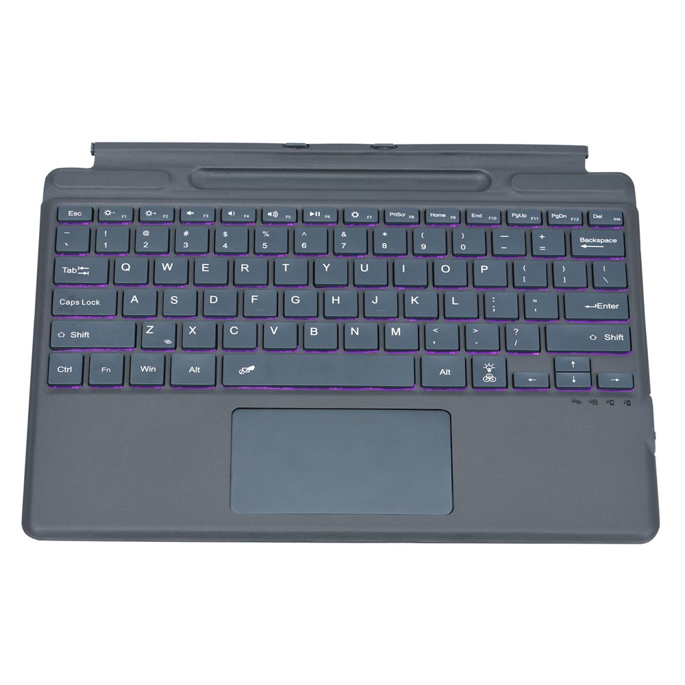2089D for Microsoft Surface Pro 8 / X Magnetic Adsorption Colorful Light Bluetooth Wireless Keyboard with Touchpad-6