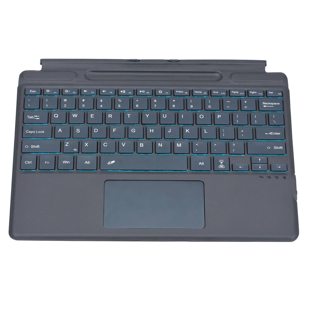 2089D Para Microsoft Surface Pro 8 / X Teclado Sem Fio Bluetooth de Adsorção Magnética Colorida Com Touchpad