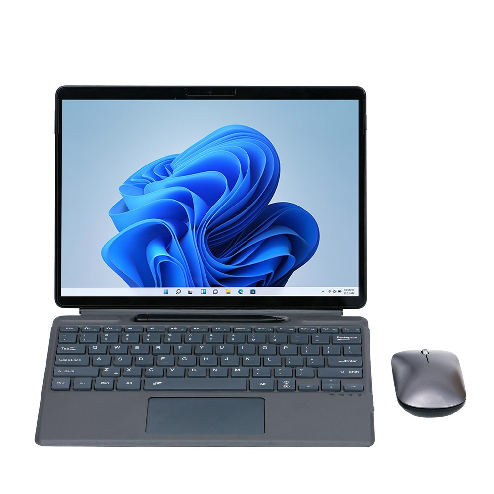 2089D Para Microsoft Surface Pro 8 / X Teclado Sem Fio Bluetooth de Adsorção Magnética Colorida Com Touchpad