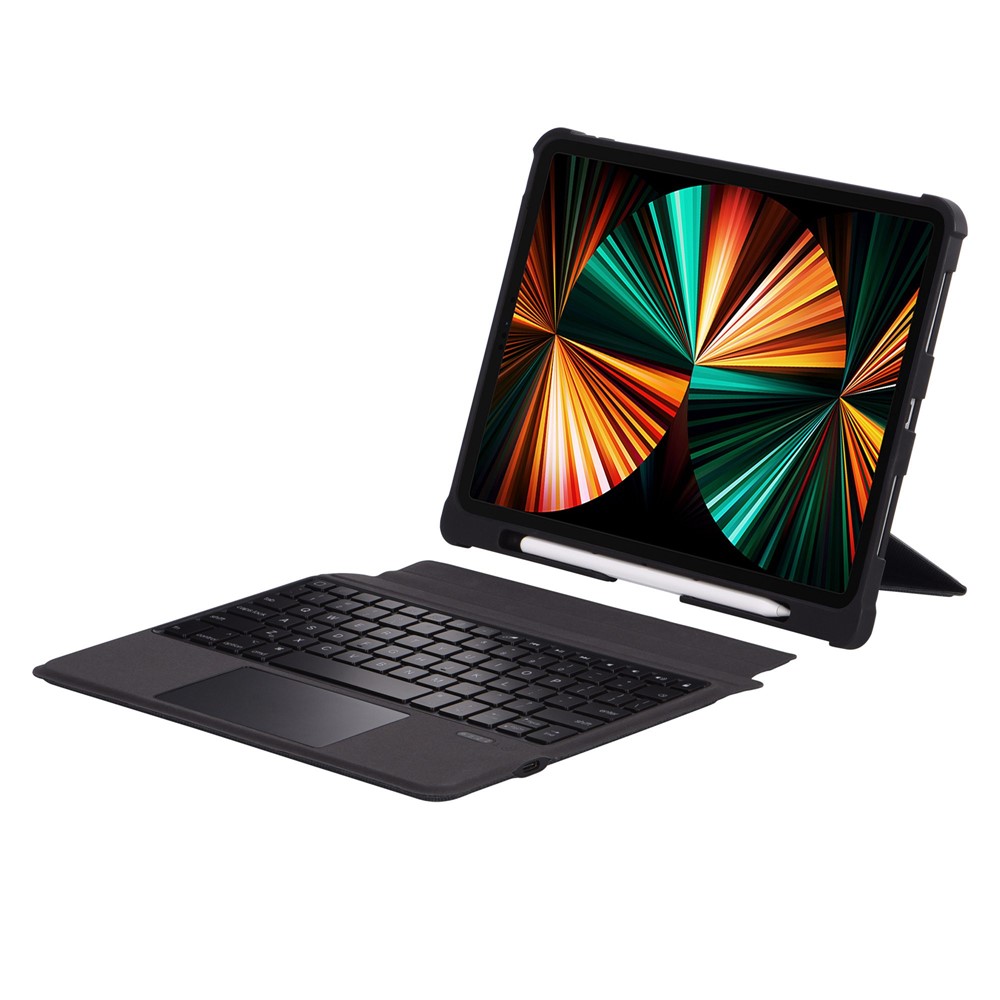 T5207D For iPad Pro 11-inch (2018) / (2020) / Air (2020) 10.9 inch Detachable Bluetooth Keyboard Case with TouchPad, PU Leather Protective Case-1