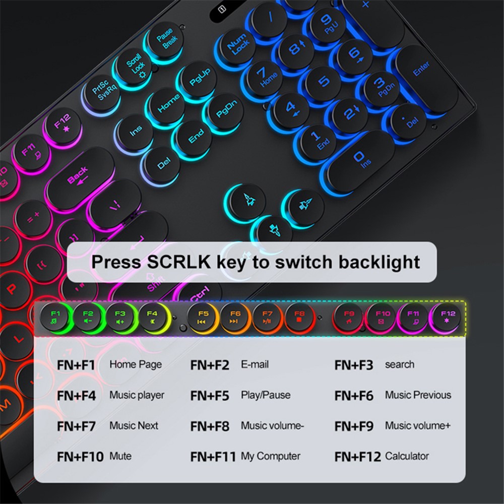 Покупайте T-wolf TF380 Беспроводная Механическая Клавишная Клавиатура ...