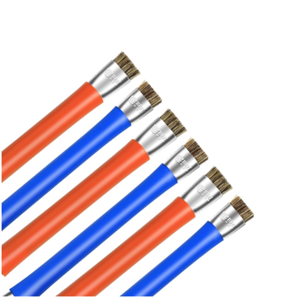 MELHOR BST-71 Double-end Escova De Limpeza Javali Cerdas Escova De Cabelo Escova De Limpeza Anti-estática - Cor Aleatória-1