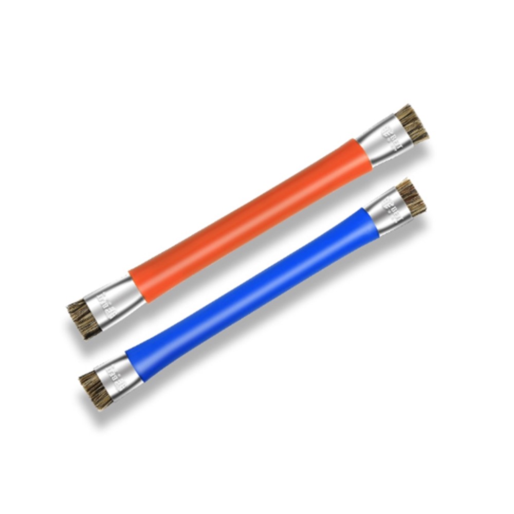 MELHOR BST-71 Double-end Escova De Limpeza Javali Cerdas Escova De Cabelo Escova De Limpeza Anti-estática - Cor Aleatória-2