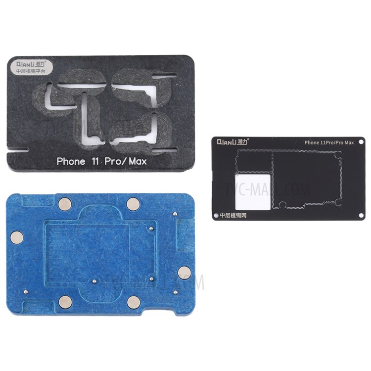 QIANLI Tin Planting Platform Middle Frame for iPhone 11 Pro/Pro Max-4