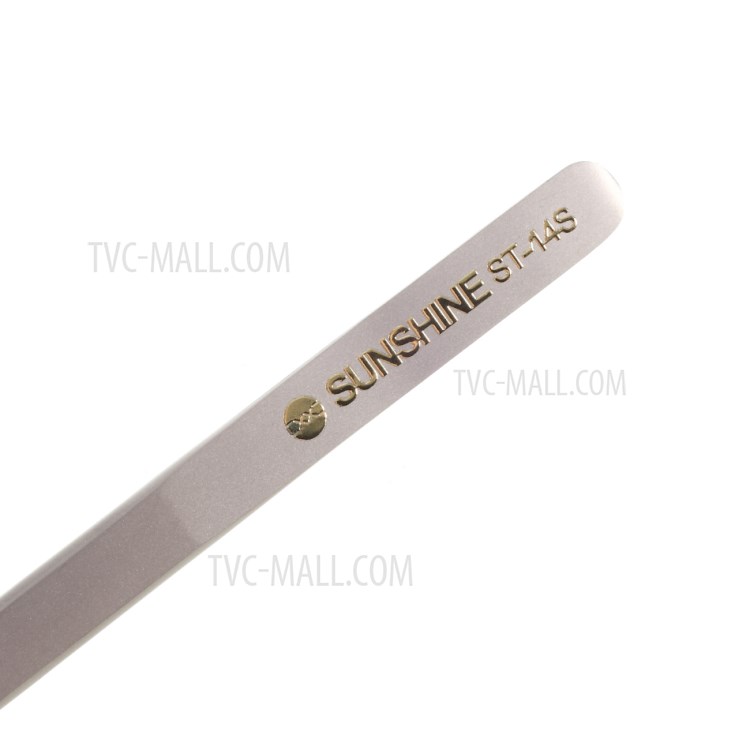 SUNSHINE ST-14S High Strength Metal Professional Curved Tip Tweezers-11