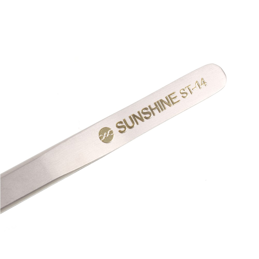 SUNSHINE ST-14 High Strength Metal Long Pointed Tip Tweezers-7