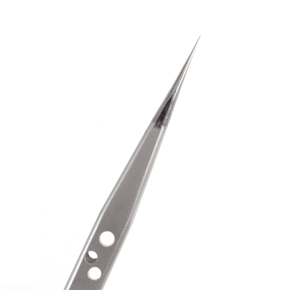 SUNSHINE ST-14K High Strength Metal Long Pointed Tip Tweezers-4