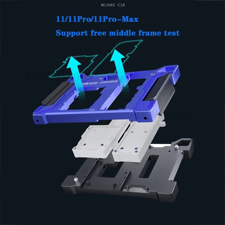 MIJING C18 for iPhone 11/11 Pro/11 Pro Max 3 in 1 Main Board Function Testing Fixture Logic Board Upper and Lower Middle Layered Tester-3