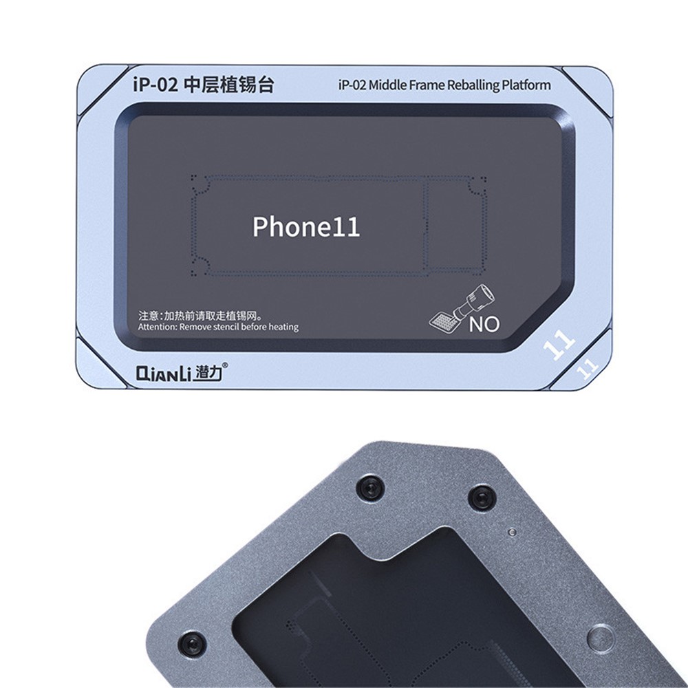 Qianli IP-02 Plate-forme de Reballe du Cadre Moyen Pour Iphone 11/11 Pro / 11 Pro Max