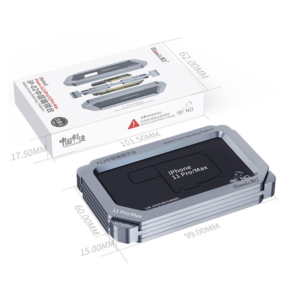 QIANLI IP-02 Middle Frame Reballing Platform for iPhone 11/11 Pro/11 Pro Max-12