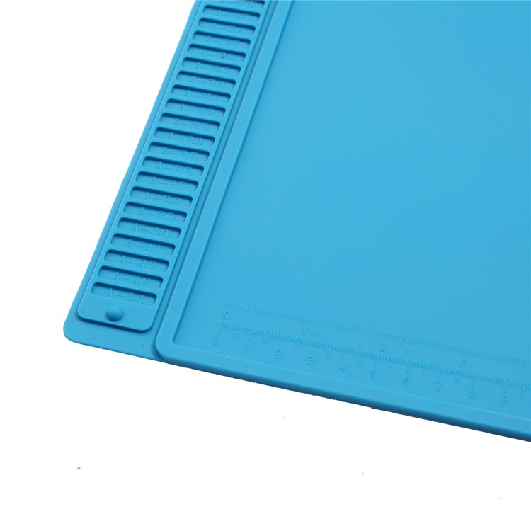 S-170 Heat Insulation Magnetic Silicone Repair Mat with Scale Ruler and Screw Position-5