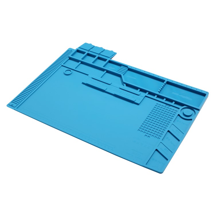 S-170 Heat Insulation Magnetic Silicone Repair Mat with Scale Ruler and Screw Position-7