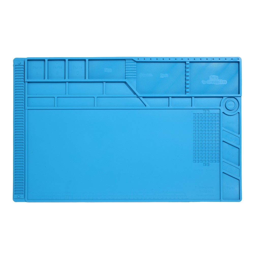 S-180 Soldering Station Iron Phone PC Computer Repair Mat Magnetic Heat Insulation Silicone Pad-1